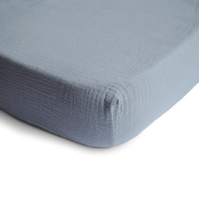 Mushie Crib/Bassinet Sheet - Tradewinds - Pudgy Fingers