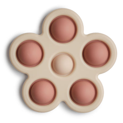 Flower Press Toy (Rose/Blush/Shifting Sand) - Pudgy Fingers