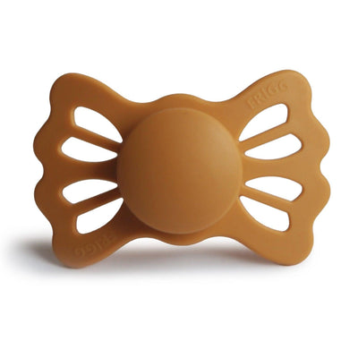 FRIGG Symmetrical Lucky Silicone Pacifier (Honey Gold) - Pudgy Fingers