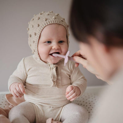 Flower Training Toothbrush - Blush - Pudgy Fingers