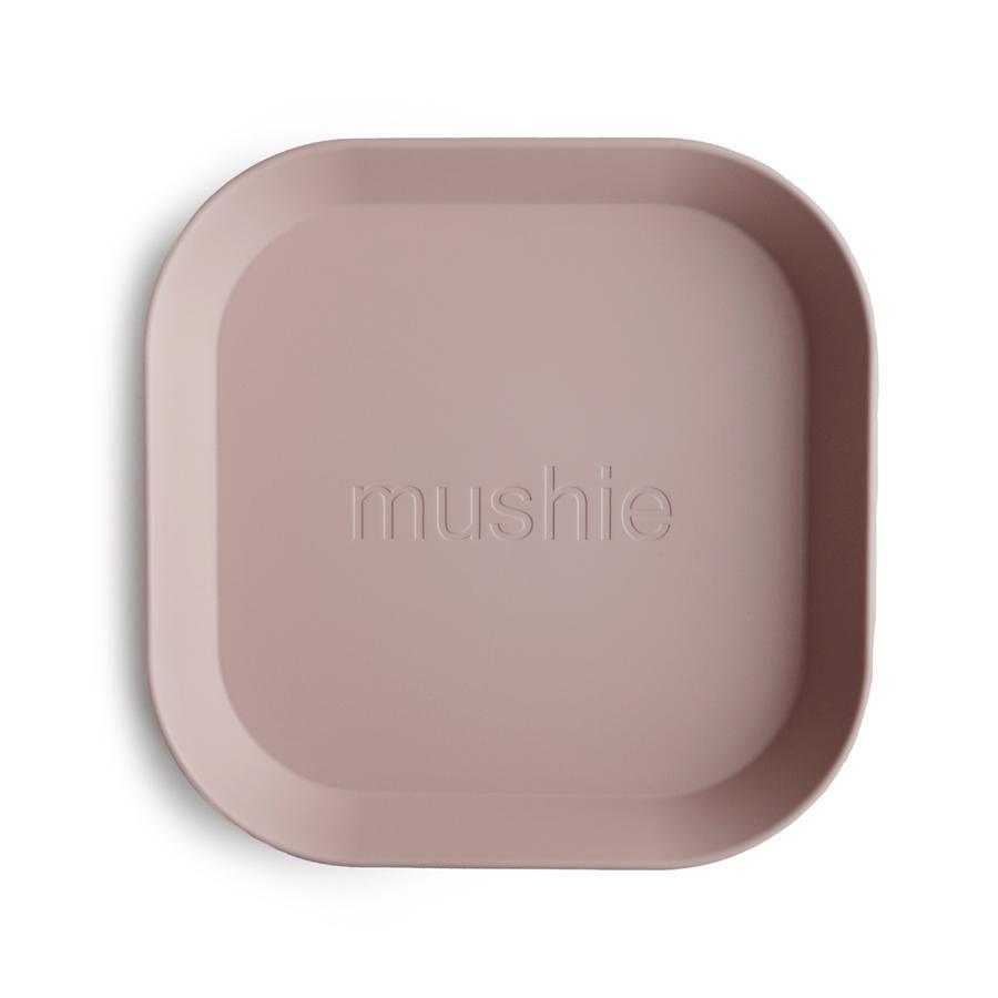 Square Dinnerware Plate (set of 2) - Blush - Pudgy Fingers