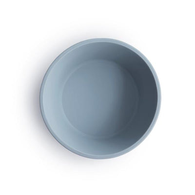 Mushie Silicone Suction Bowl - Powder Blue - Pudgy Fingers