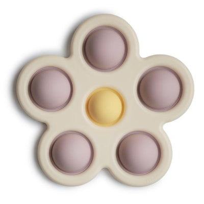 Flower Press Toy (Soft Lilac/Daffodil/Ivory) - Pudgy Fingers