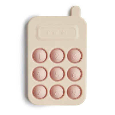 Mushie Phone Press Toy Blush - Pudgy Fingers