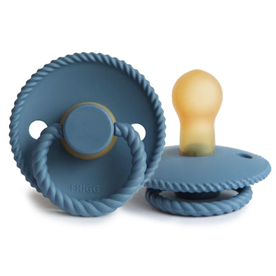 FRIGG Rope Natural Rubber Pacifier (Ocean View) - Pudgy Fingers