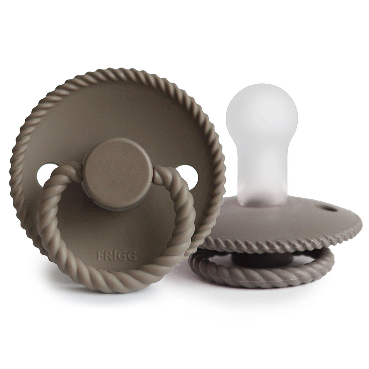 FRIGG Rope Silicone Pacifier (Portobello) - Pudgy Fingers