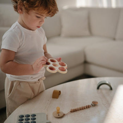 Flower Press Toy (Rose/Blush/Shifting Sand) - Pudgy Fingers