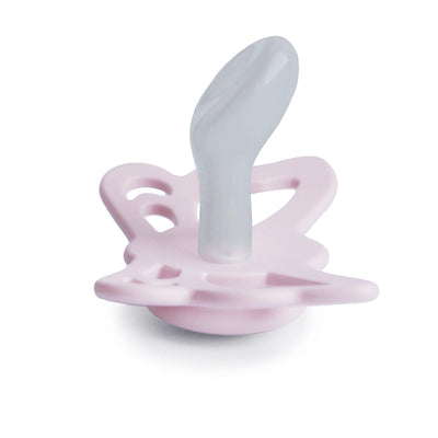 FRIGG Anatomical Butterfly Silicone Pacifier (White Lilac) - Pudgy Fingers